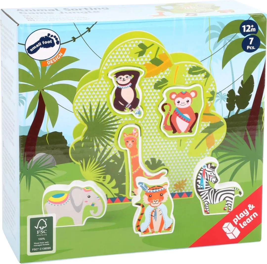 Small Foot Shape Fitting Tree Jungle - Wit - afbeelding 5 van 6
