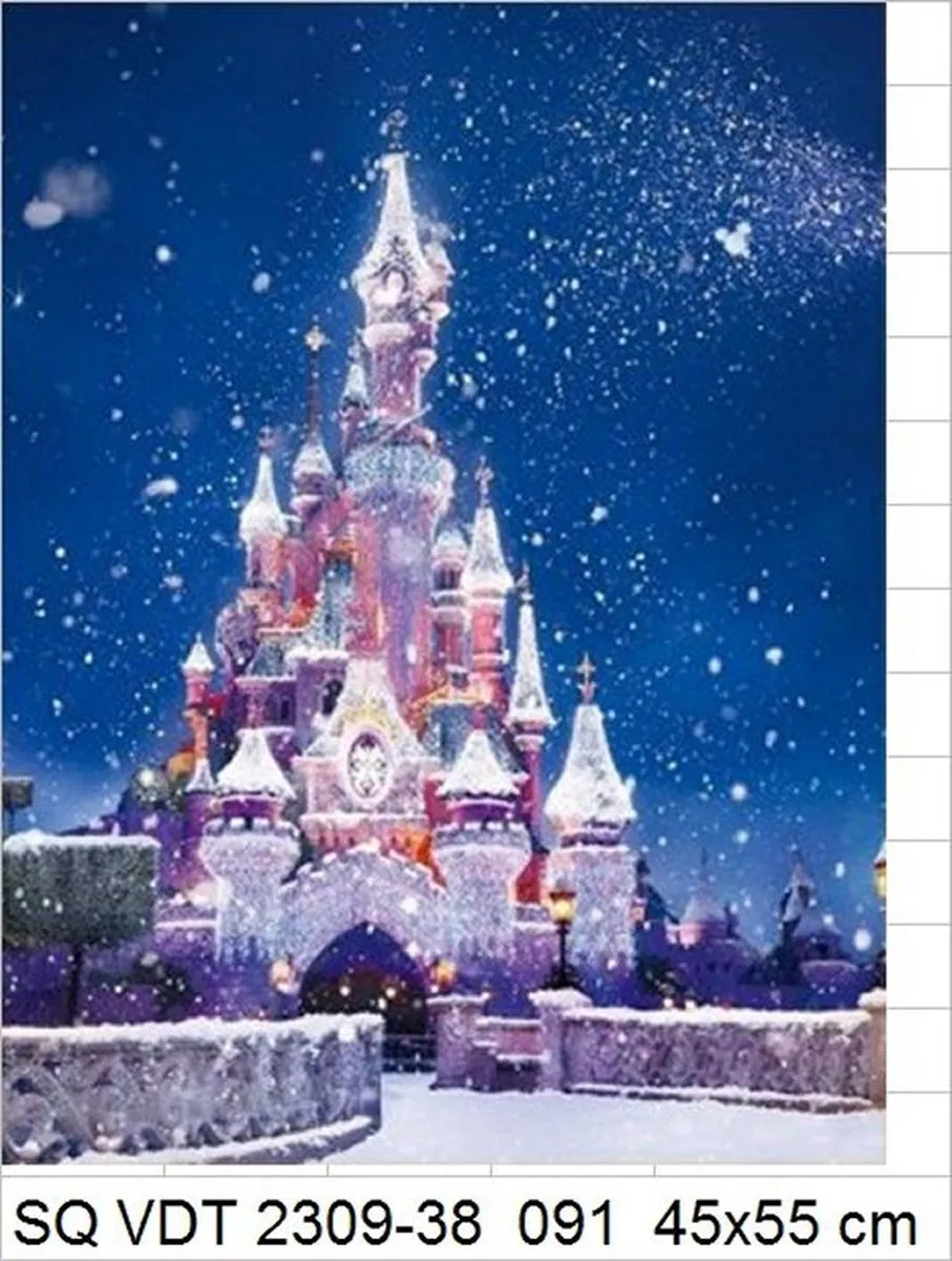 VDTOYS Diamond Painting VDTA091 Kasteel 1 - Groot 45x55cm