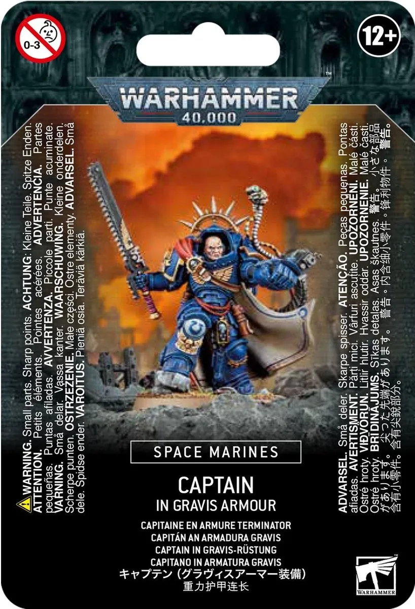 Games Workshop Space Marines Captain in Gravis Armour 25-delig