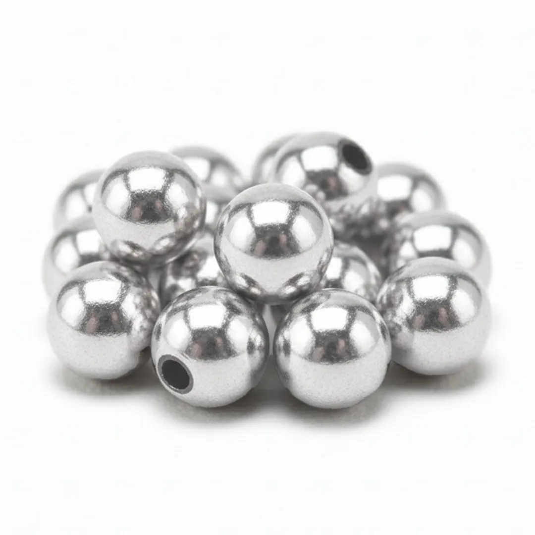 Glorex Hobby Glans Deco Kralen Zilver 10mm