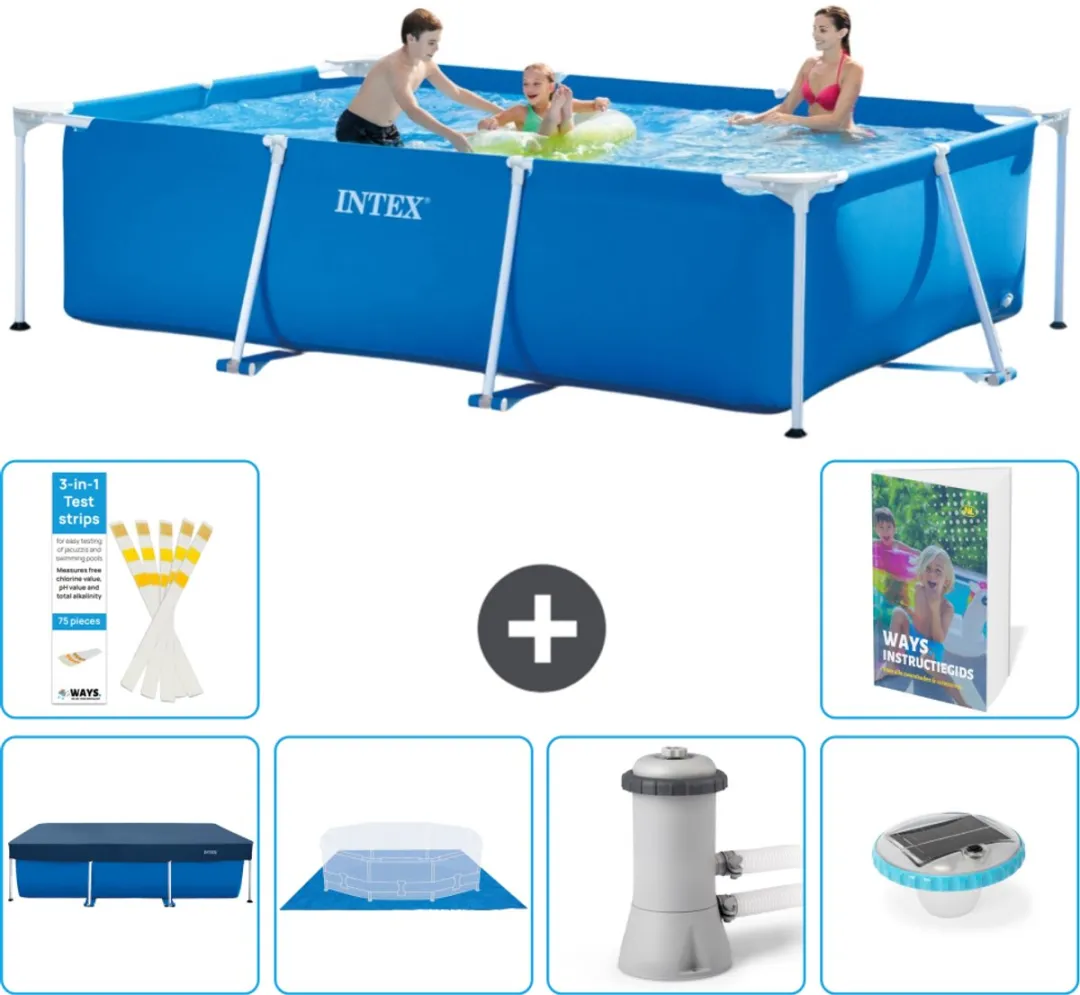 Intex Frame Zwembad 300x200x75cm Blauw