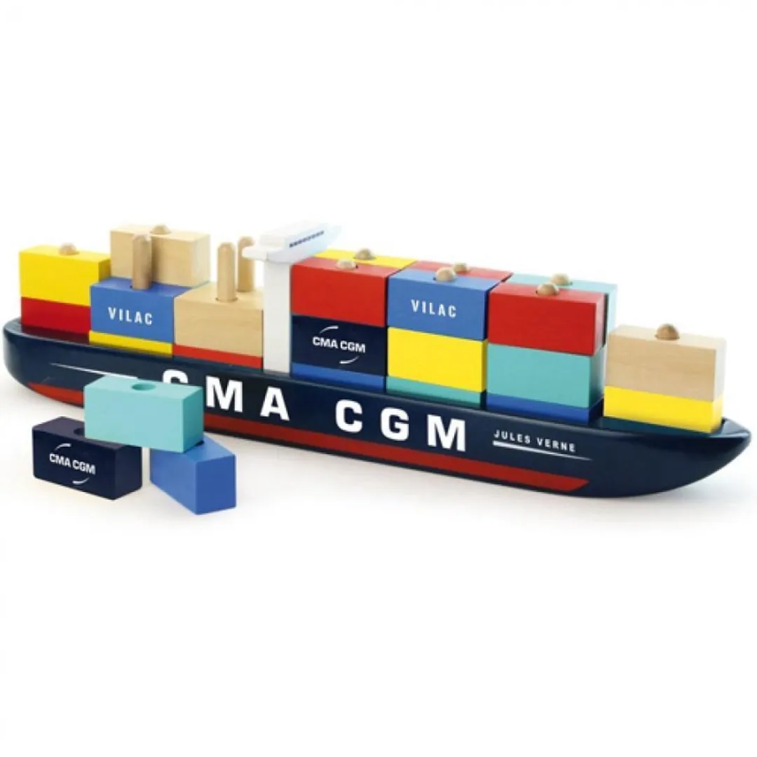 Vilac Containerschip Blokken