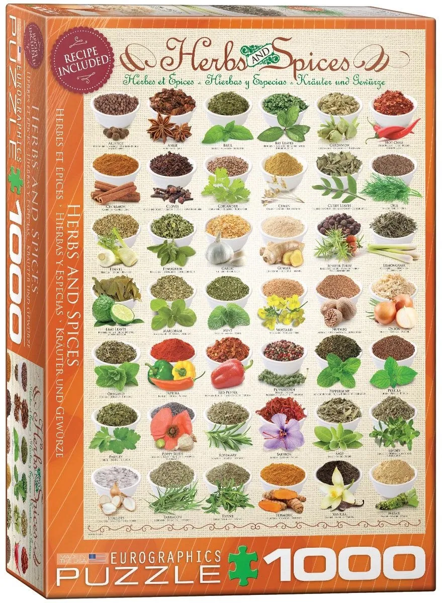 Eurographics Herbs and Spices Puzzel 1000 Stuks - Meerkleurig