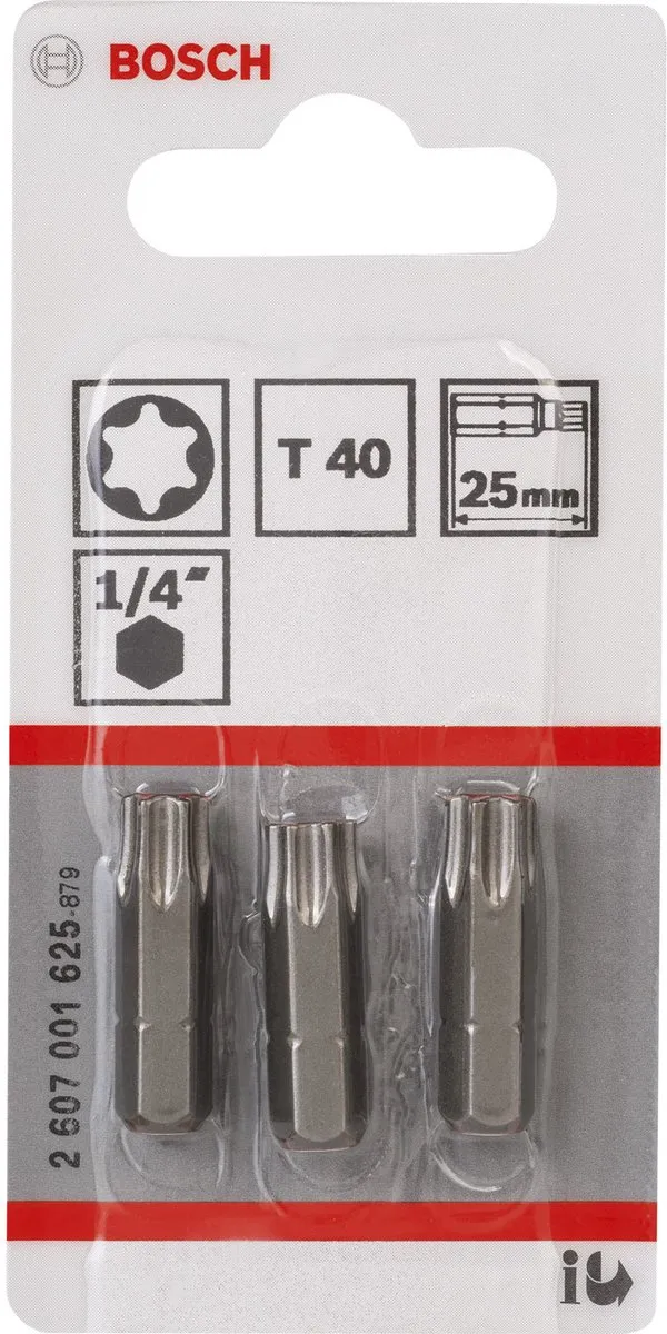 Bosch Bit T40 Extra-hard - 3 Stuks