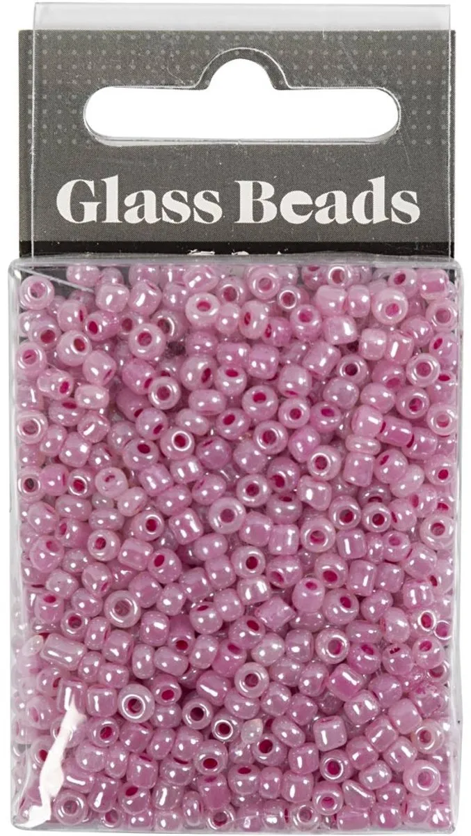 Creativ Company Rocailles 3mm Roze - 25 Stuks