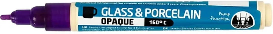 Creativ Company Glas- & Porseleinstiften Paars - 2-4mm