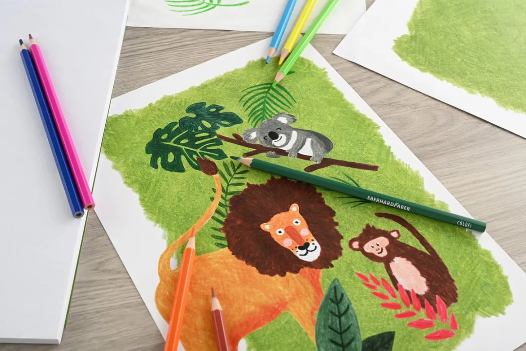 Eberhard Faber kleurpotloden - Colori - etui à 12 stuks - assorti kleuren - houtvrij - EF-514812