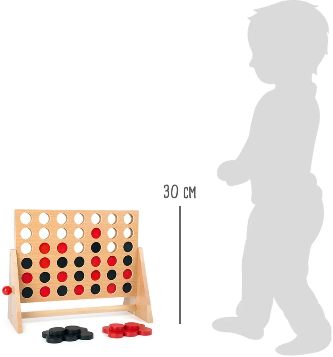 Small Foot Vier op een rij Houten Spel 1981