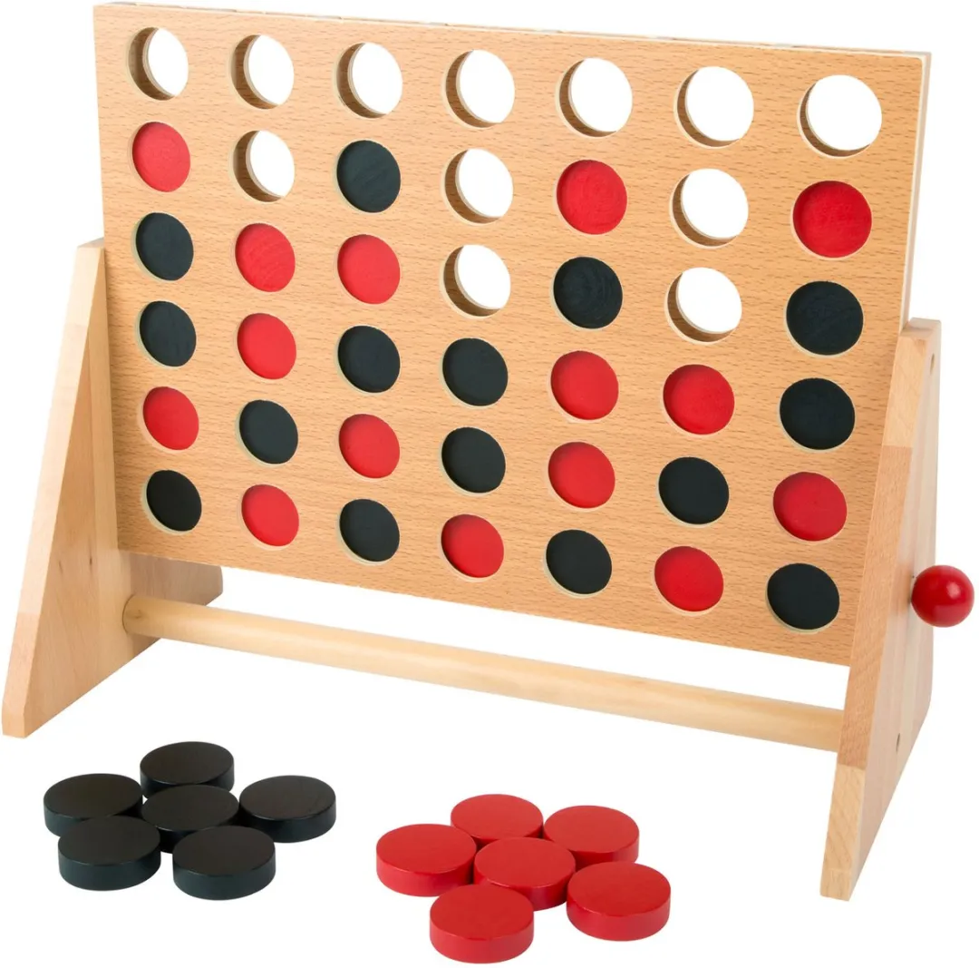 Small Foot Vier op een rij Houten Spel 1981 - afbeelding 6 van 6