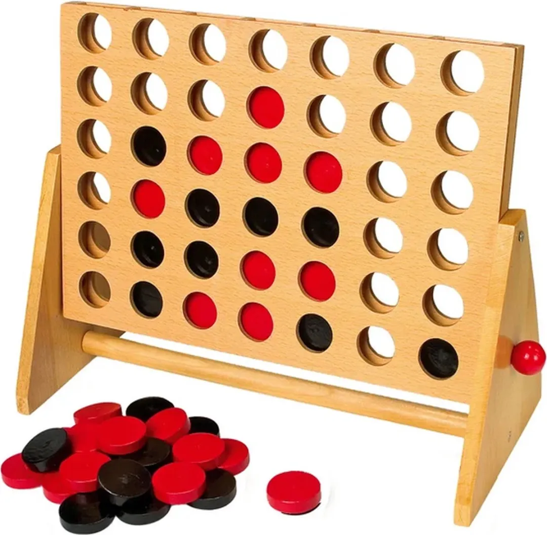Small Foot Vier op een rij Houten Spel 1981