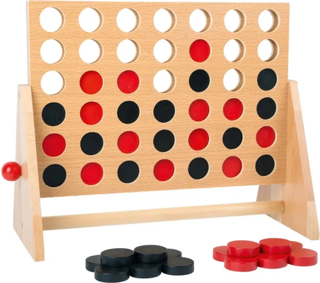 Small Foot Vier op een rij Houten Spel 1981