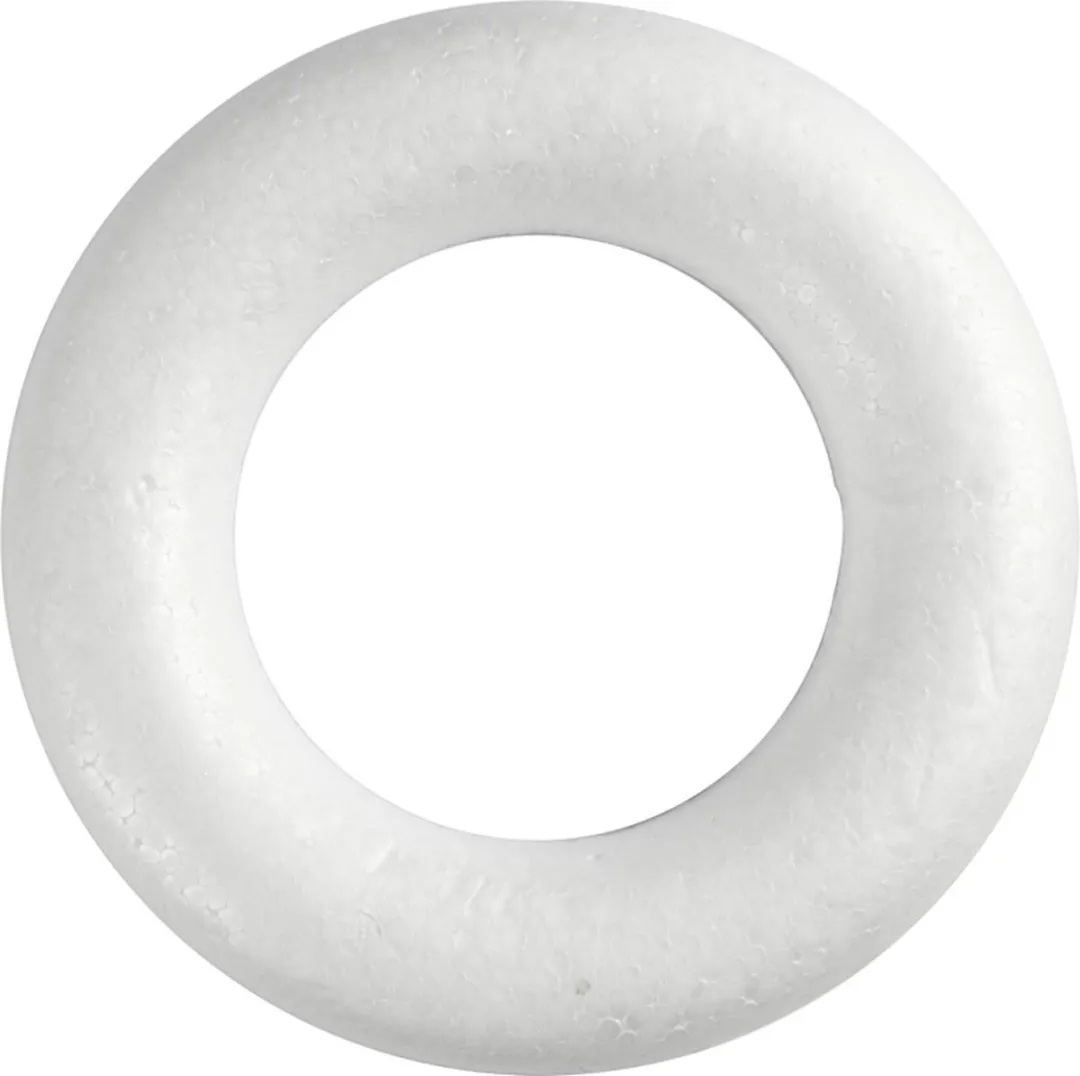 Creativ Company Halve Styropor Ring 20cm - Multicolor
