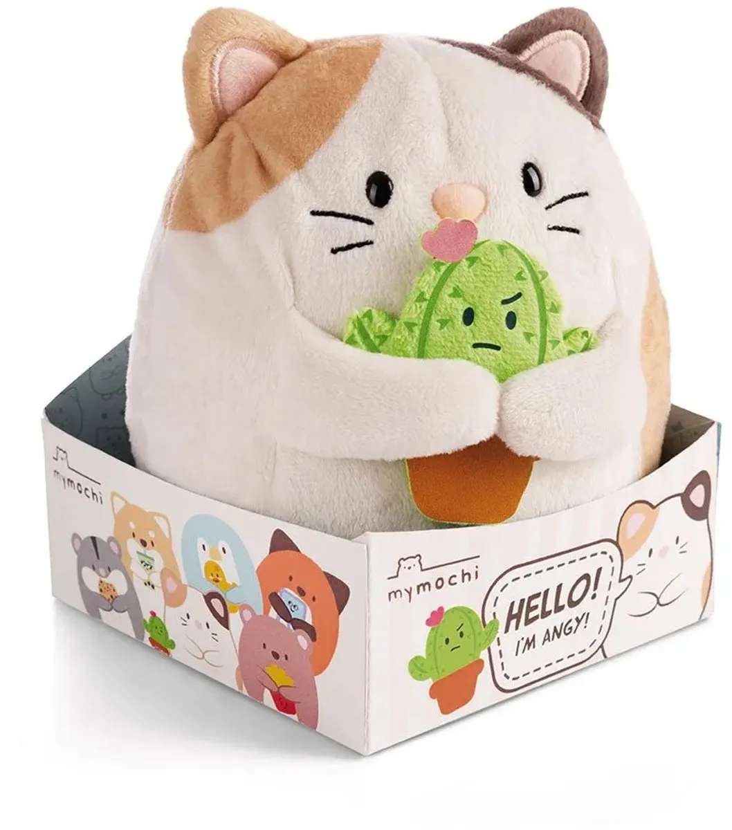 Nici MyMochi Kat Angy Knuffel 16cm - Multicolor