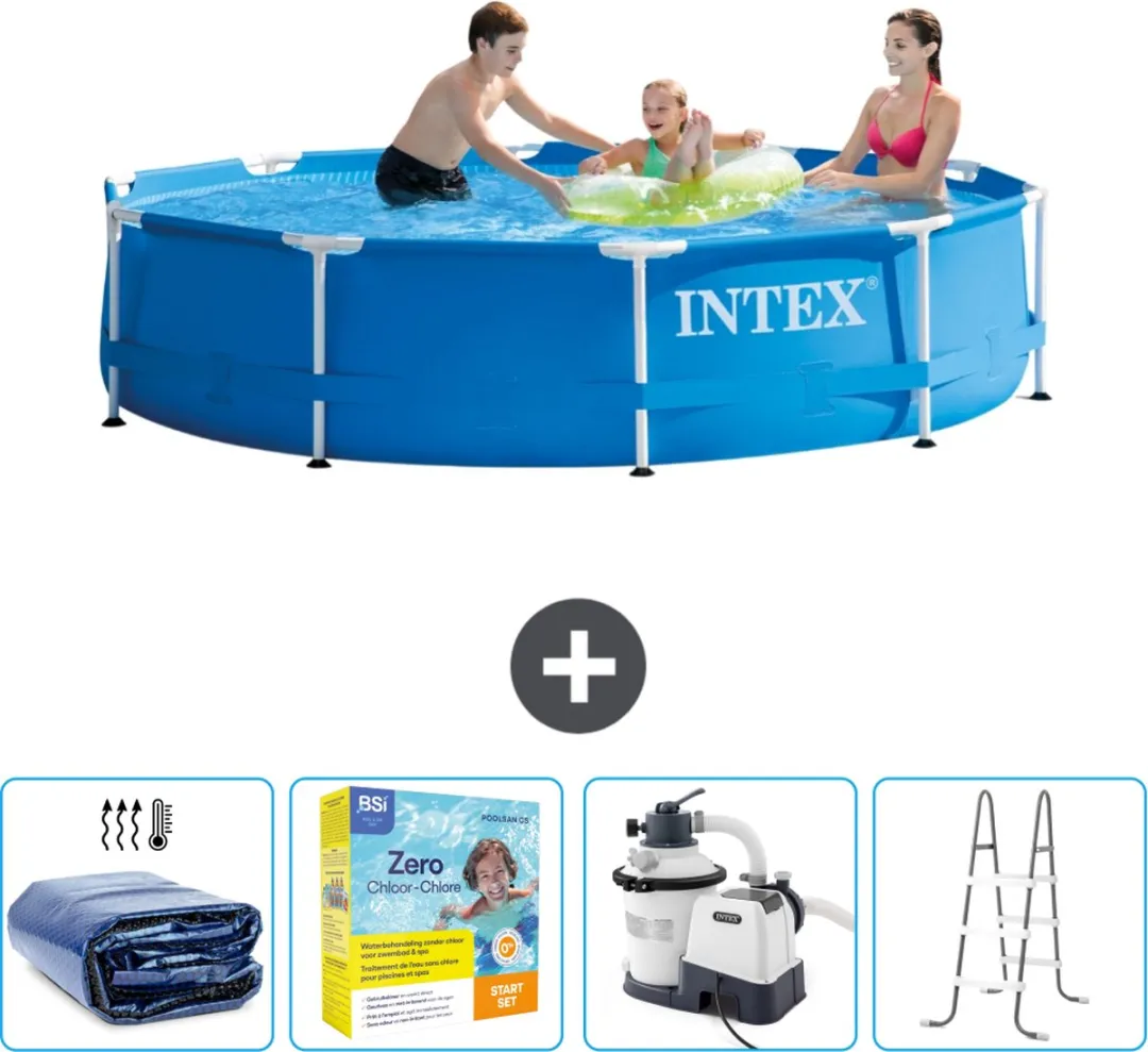 Intex 28200NP-Blauw Rond Frame Zwembad 305x76cm
