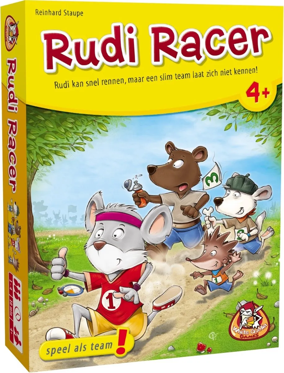 White Goblin Games Rudi Racer Educatief Spel - 1-4 Spelers