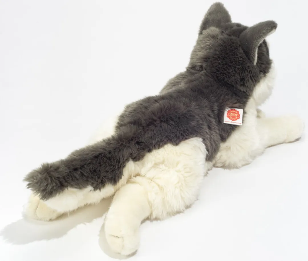 Teddy Hermann Husky Knuffel - 60 cm - Grijs/Wit