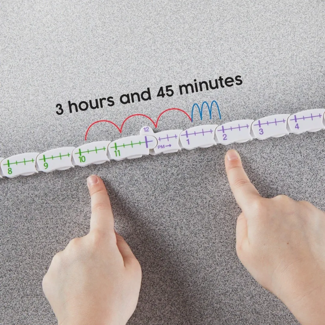 Learning Resources Advanced NumberLine Clock 95093409 - Blauw