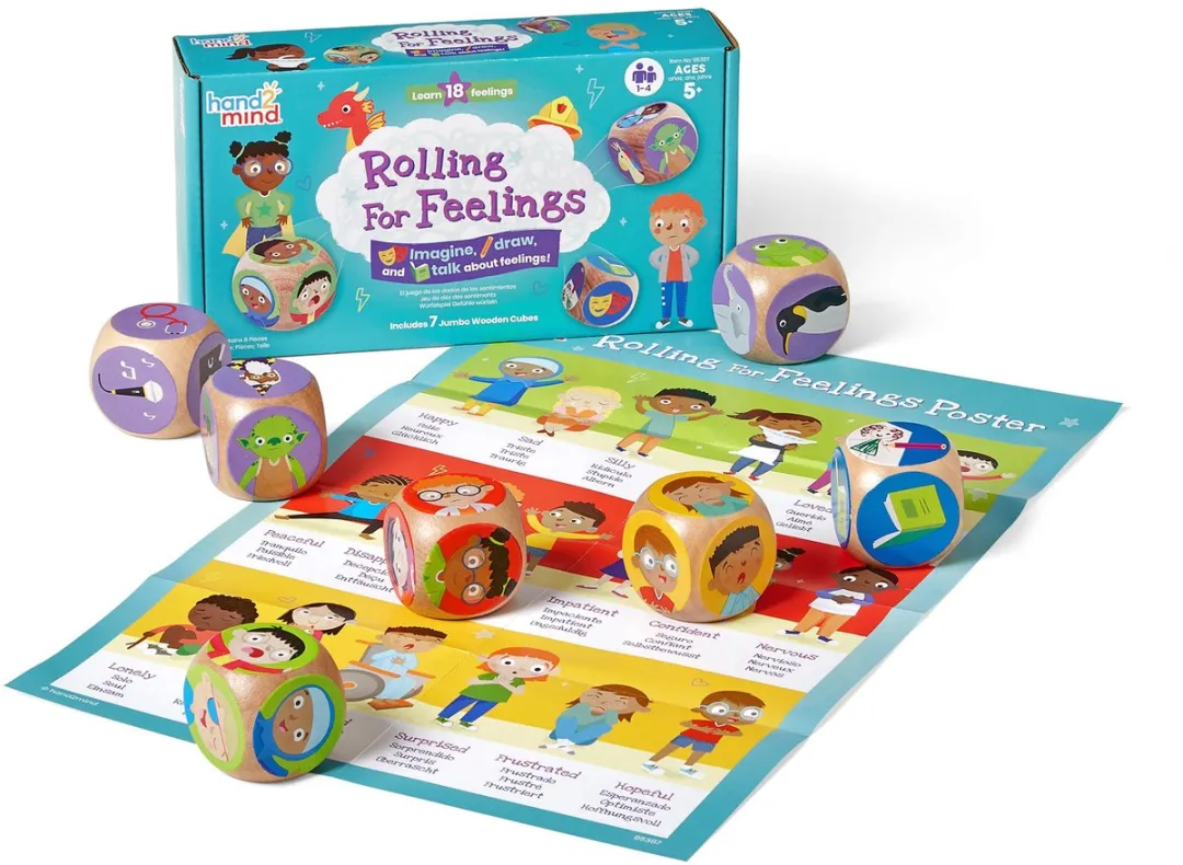 Learning Resources Rolling For Feelings Emotiespel - Multicolor