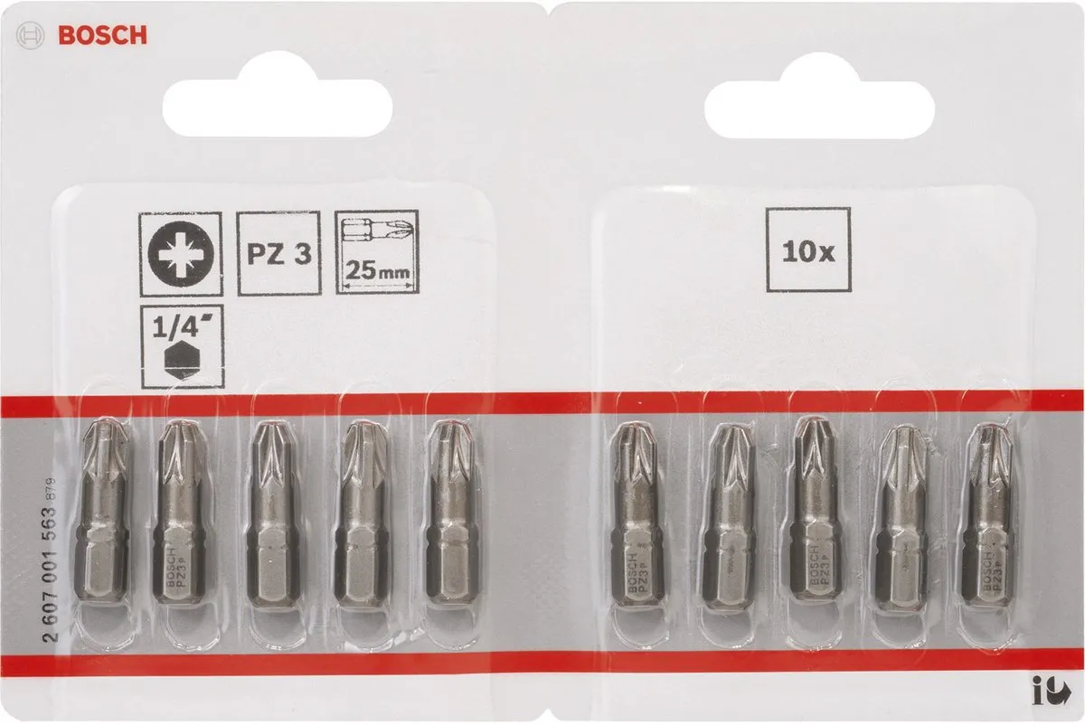 Bosch XH-TORS/PZ3 Bitjes - 10 Stuks