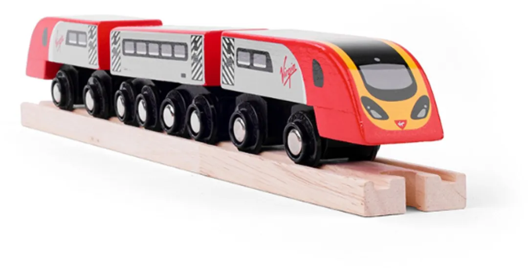 BIGJIGS Virgin Pendolino Houten Trein BJT461 - Rood