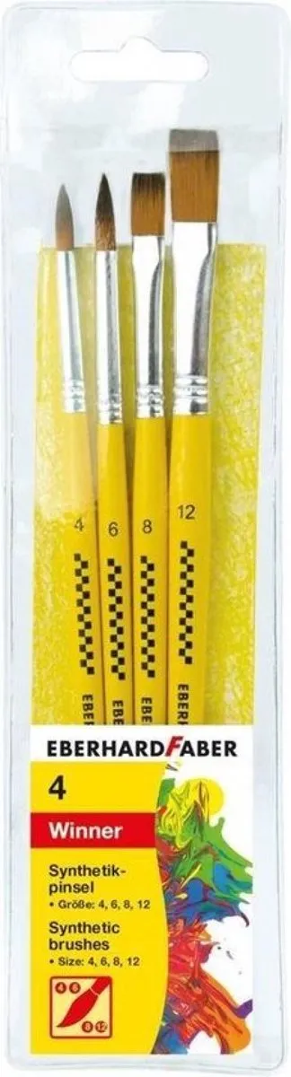 Eberhard Faber Winner Penselenset EF-579921 - 4 Stuks