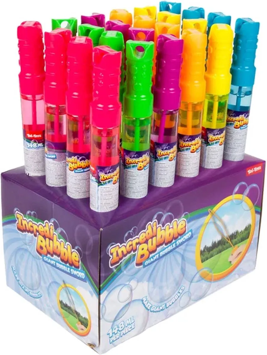 Toi-Toys Incredibubble Bellenblaaszwaard 148ml - 24 Stuks