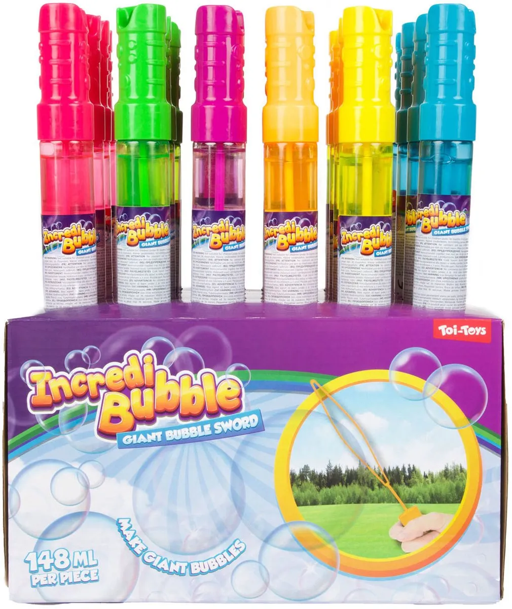 Toi-Toys Incredibubble Bellenblaaszwaard 148ml - 24 Stuks