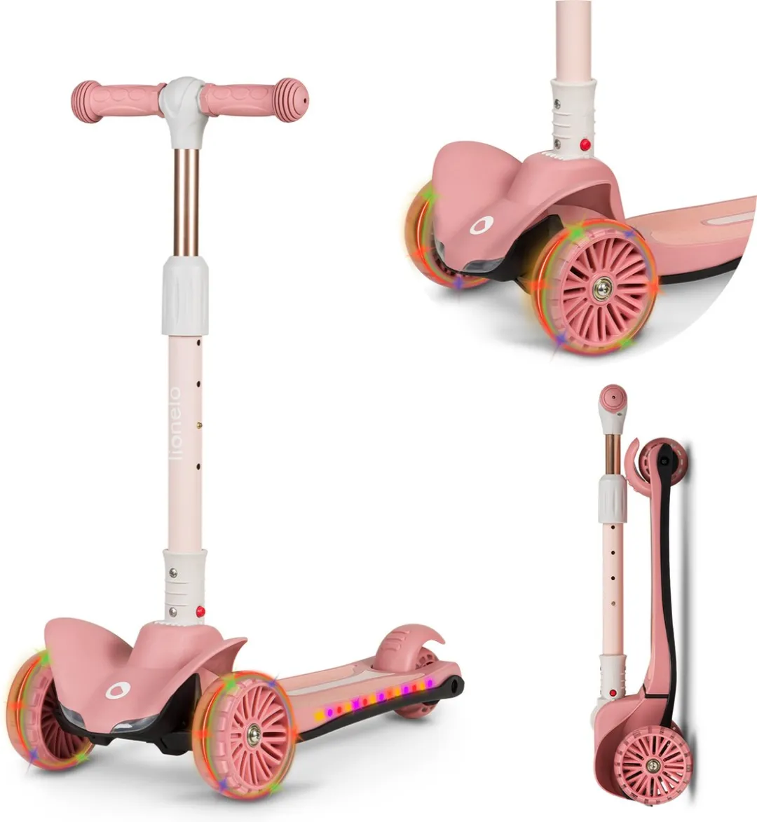 Lionelo Timmy Kinderstep - 3 Wielen 12 Inch - Zwart/Oranje