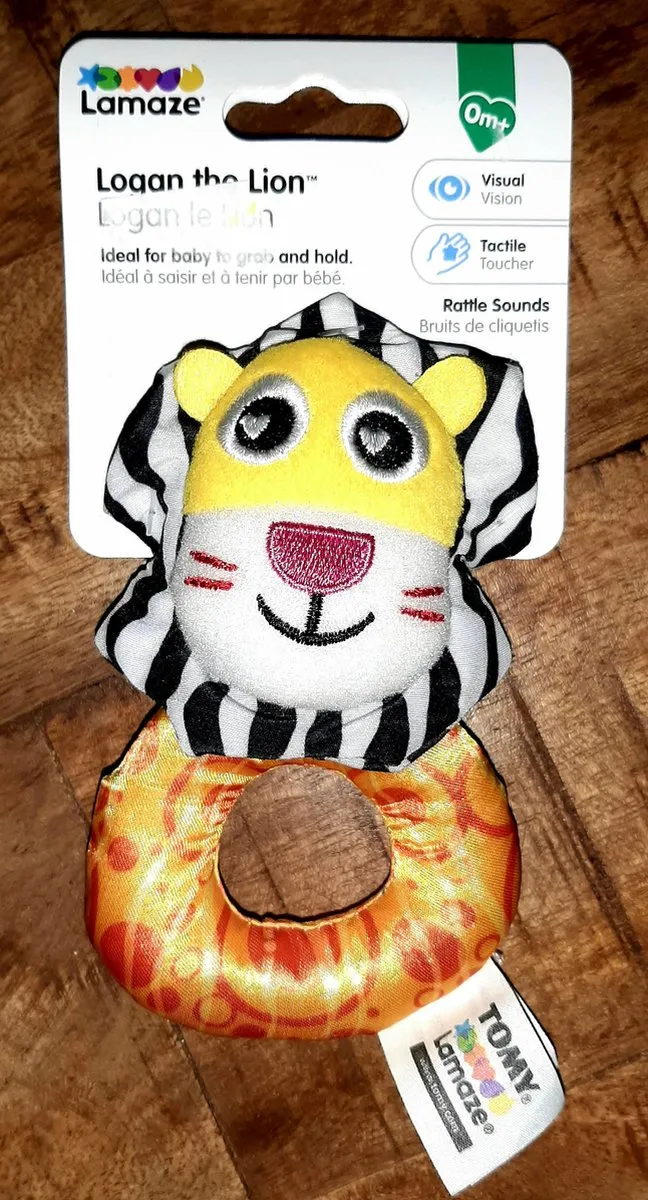 Lamaze Logan de Leeuw Rammelaar/Teether - Knisperend - 5 Kleuren