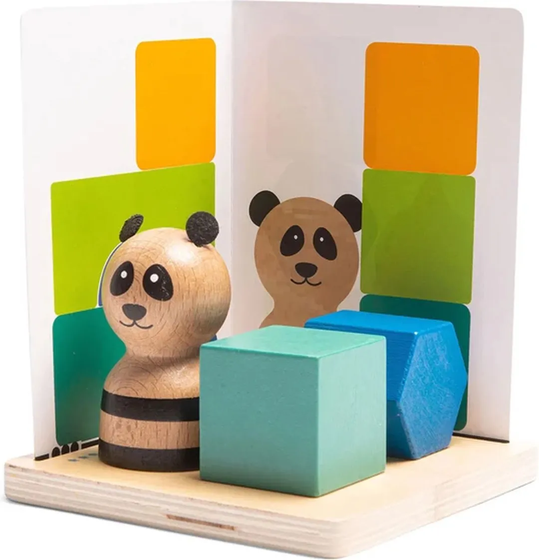 BS Toys Panda's Puzzel 20-delig - FSC Hout - 6+ Jaar - afbeelding 6 van 6