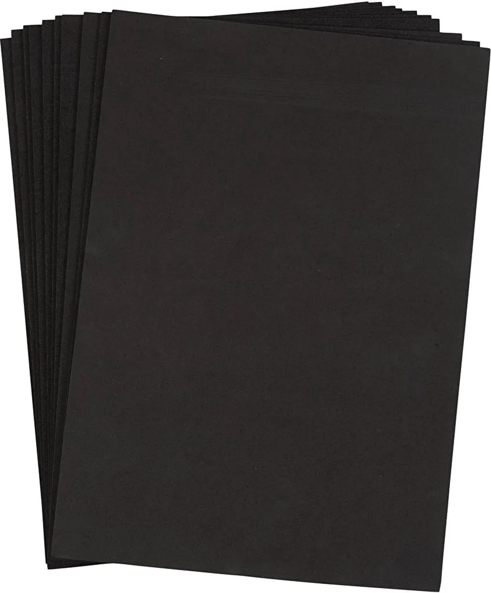 Creativ Company EVA Foam 10 Vellen - Zwart