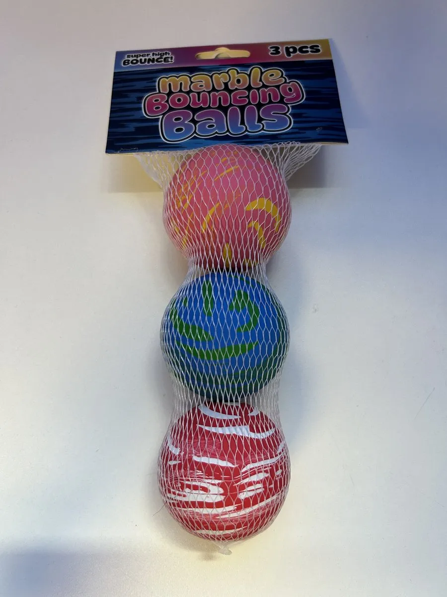 Johntoy Marmer Stuiterballen 3 Stuks