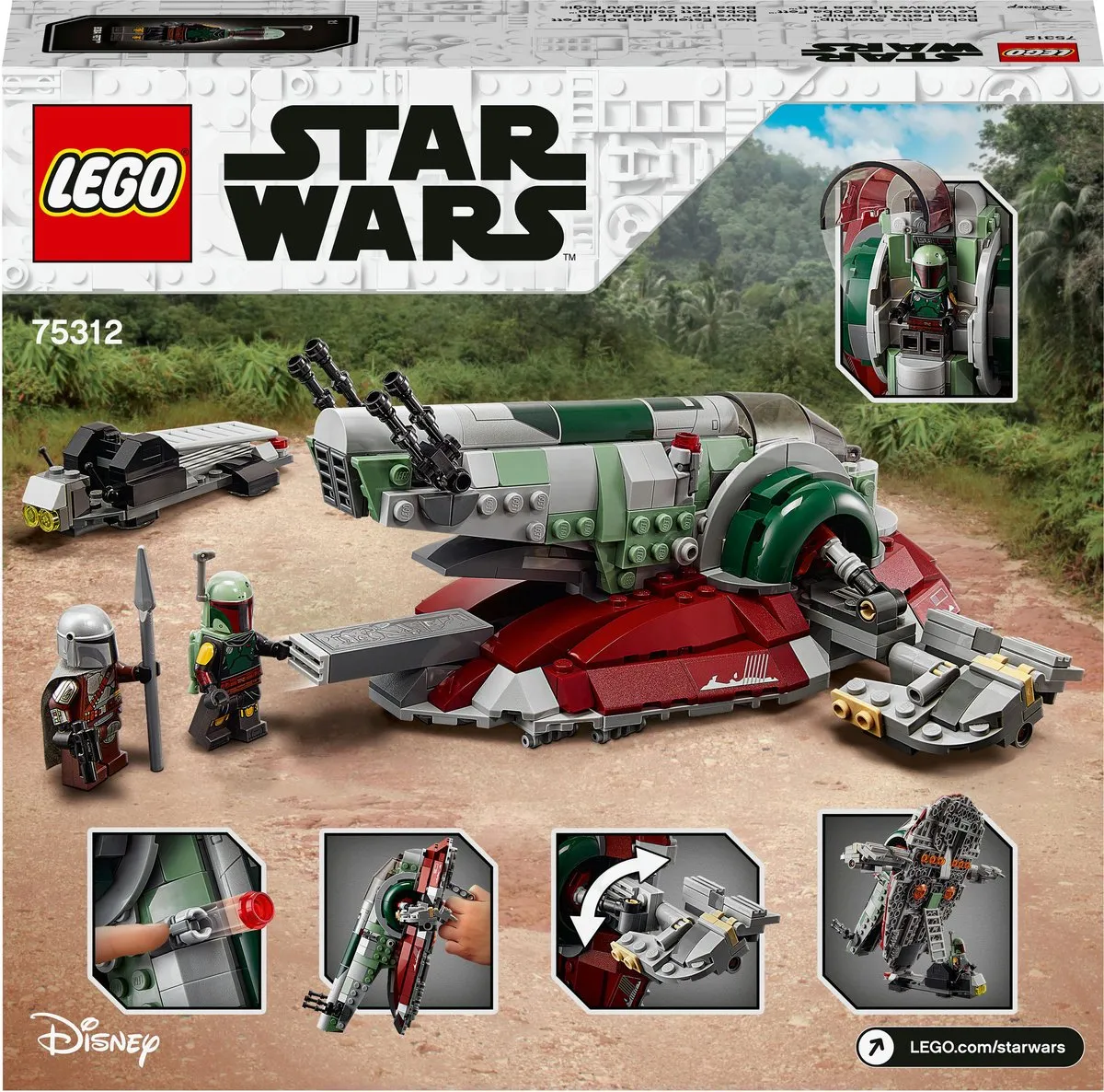 LEGO Star Wars Boba Fett’s Sterrenschip 75312 - Meerkleurig - afbeelding 4 van 6