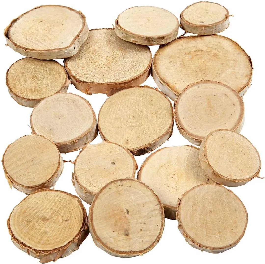 Creativ Company Creotime Hout Mix 25-45mm - 120 Stuks - Blank