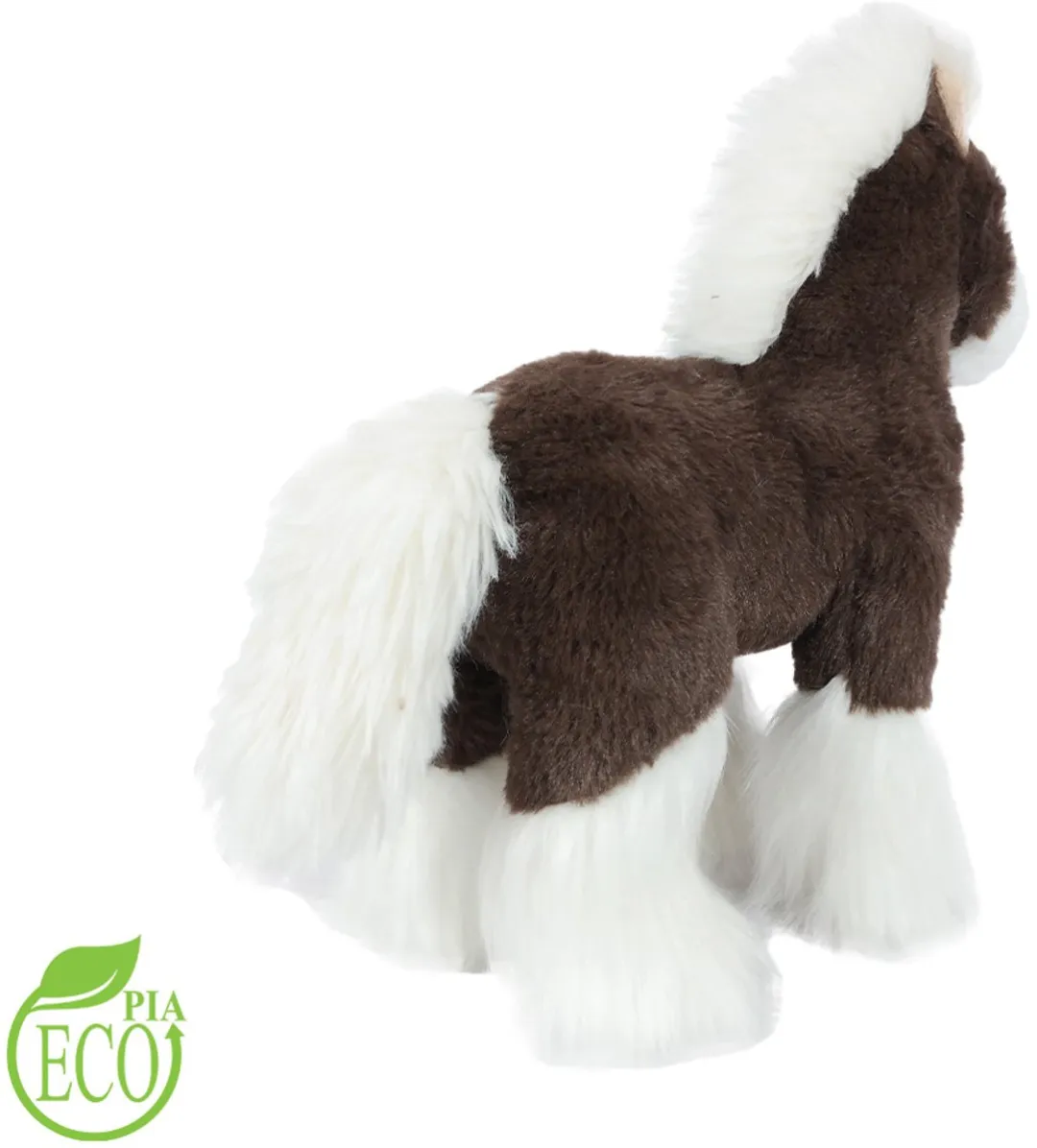 PIA Pluche Paarden Set - 2 Stuks 23cm - Zwart/Bruin - afbeelding 6 van 6