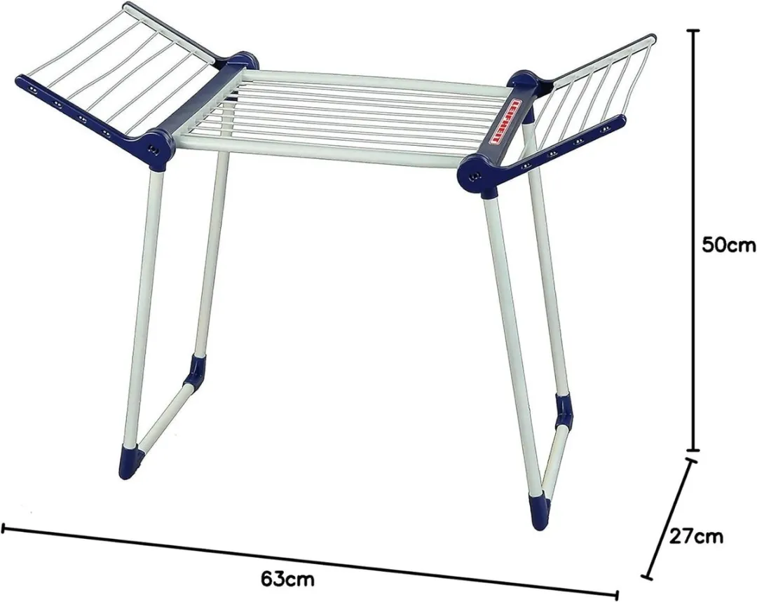 Klein Toys Leifheit Droogrek Inklapbaar 63x27x50cm - Blauw/Wit
