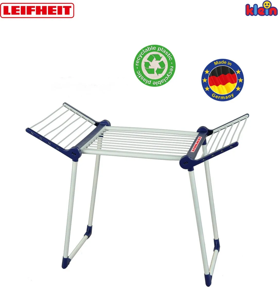 Klein Toys Leifheit Droogrek Inklapbaar 63x27x50cm - Blauw/Wit