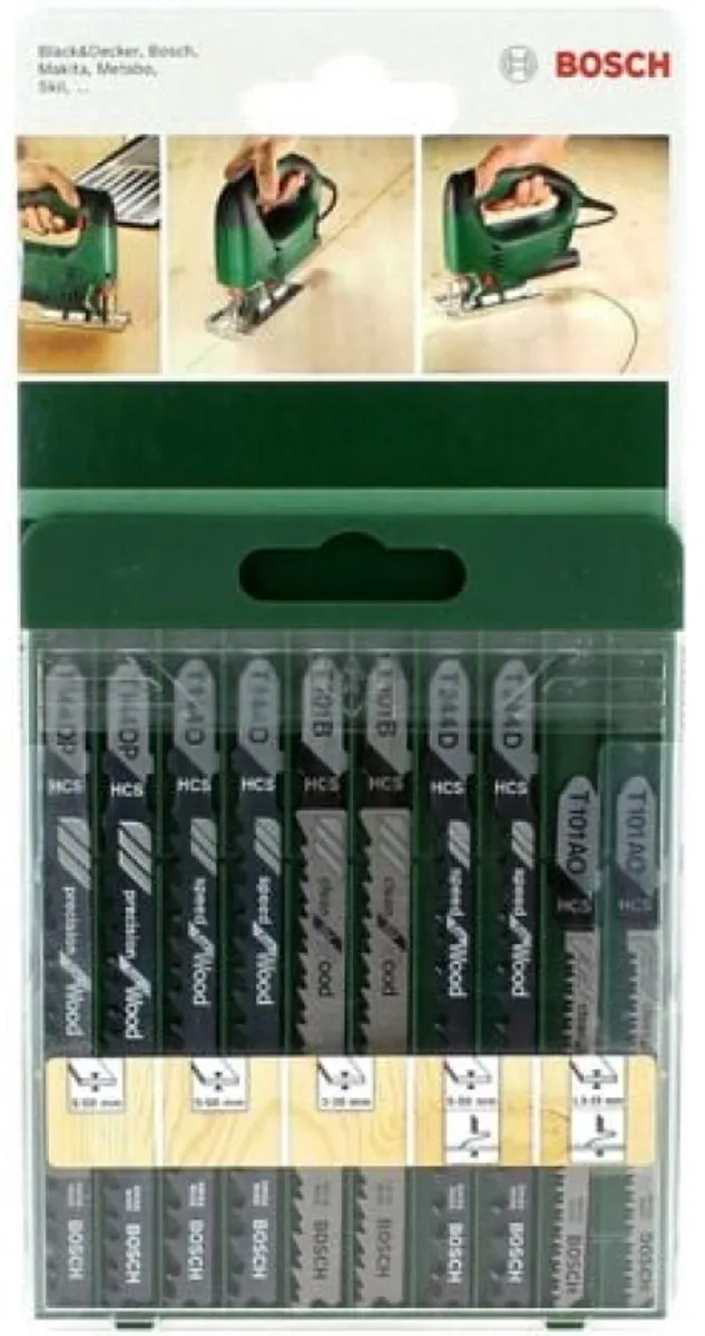 Bosch Decoupeerzaagbladen Set 10-delig - Hout