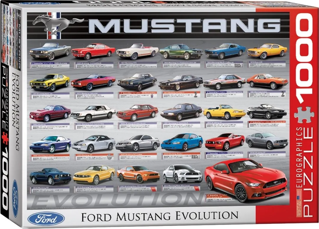 Eurographics - Ford Mustang Evolution - 1000 stukjes 68×48cm (b×h) - Legpuzzel