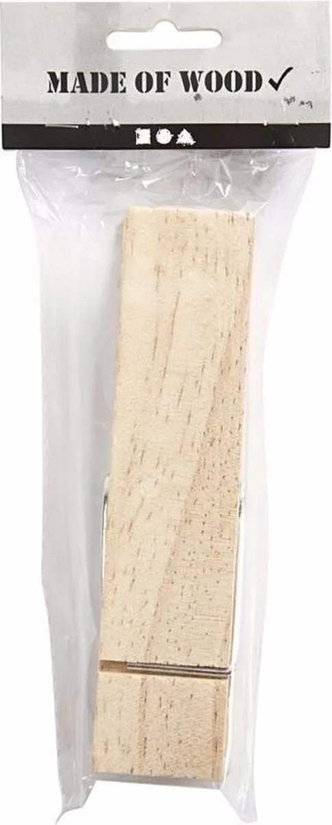 Creativ Company Grote Wasknijper 15cm - Beige