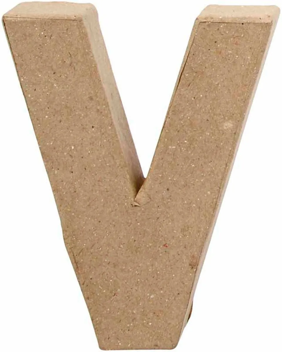 Creativ Company Creative Letter V Papier-mâché 10cm