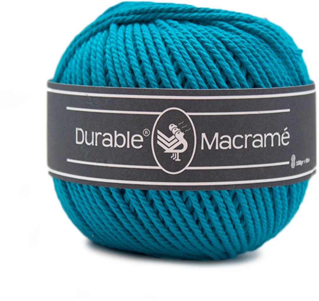 Durable Macramé 371 Turquoise Katoen Garen