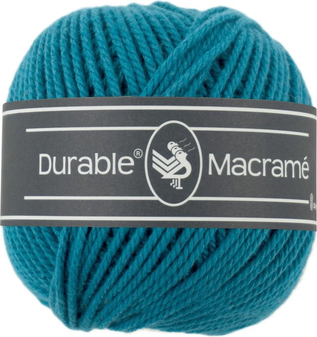 Durable Macramé 371 Turquoise Katoen Garen