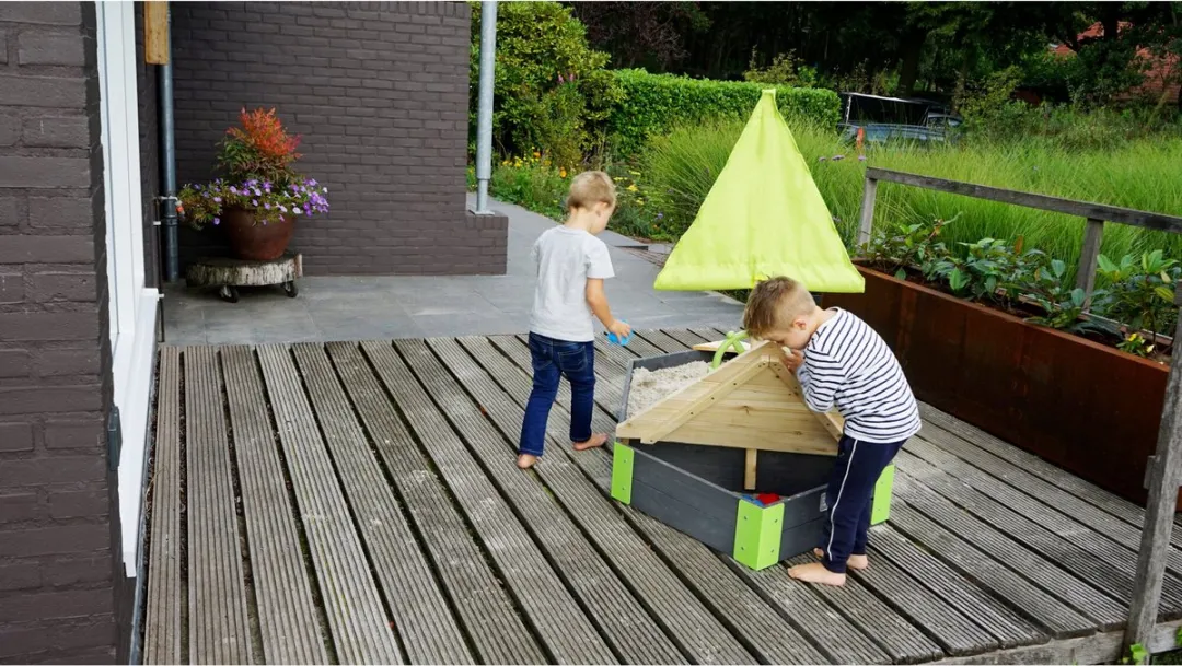 EXIT Toys Houten Zandbakboot 190x90cm - Grijs