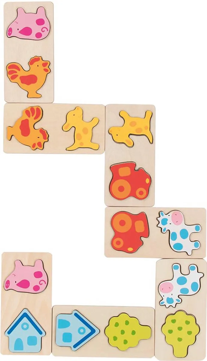 Goki 3D Farm Domino - 1 Stuk