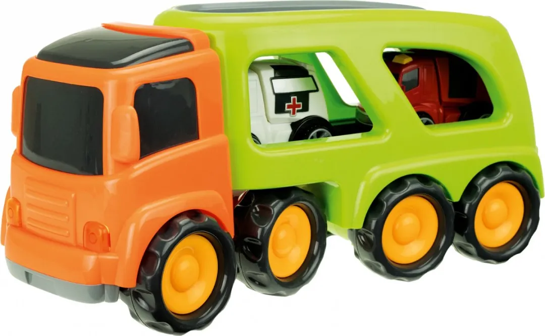 Toi-Toys Truck met Hulpdienstvoertuigen 45cm