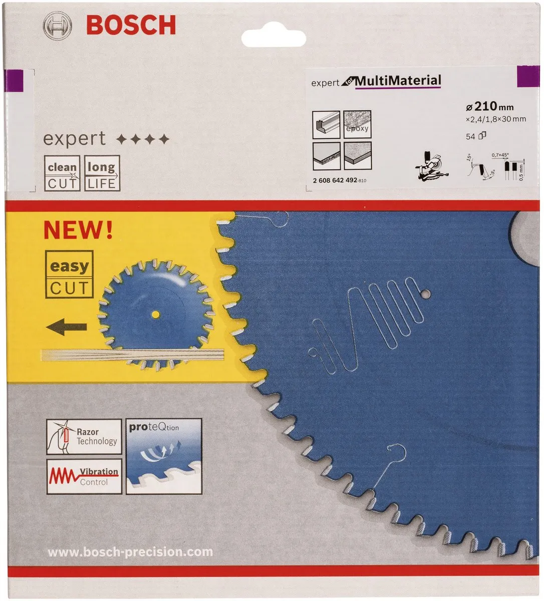 Bosch Expert for Multi Material Cirkelzaagblad 210mm - 54 Tanden