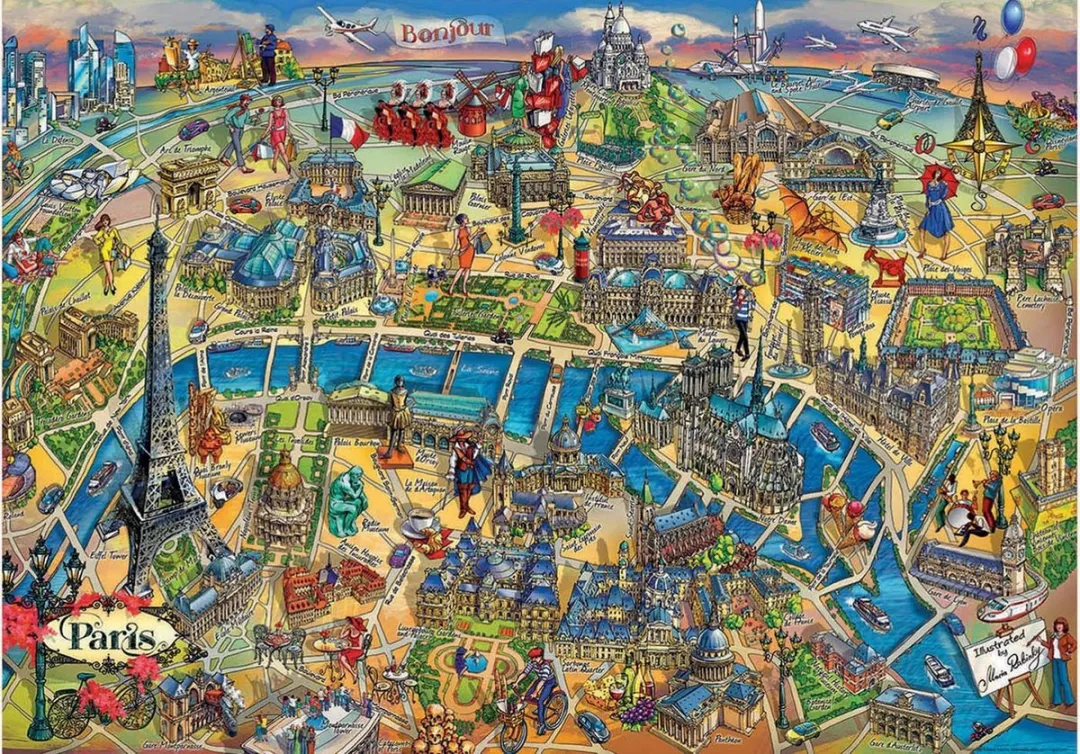 Educa Parijs 500 Puzzel - 500 Stuks - Meerkleurig - afbeelding 2 van 2
