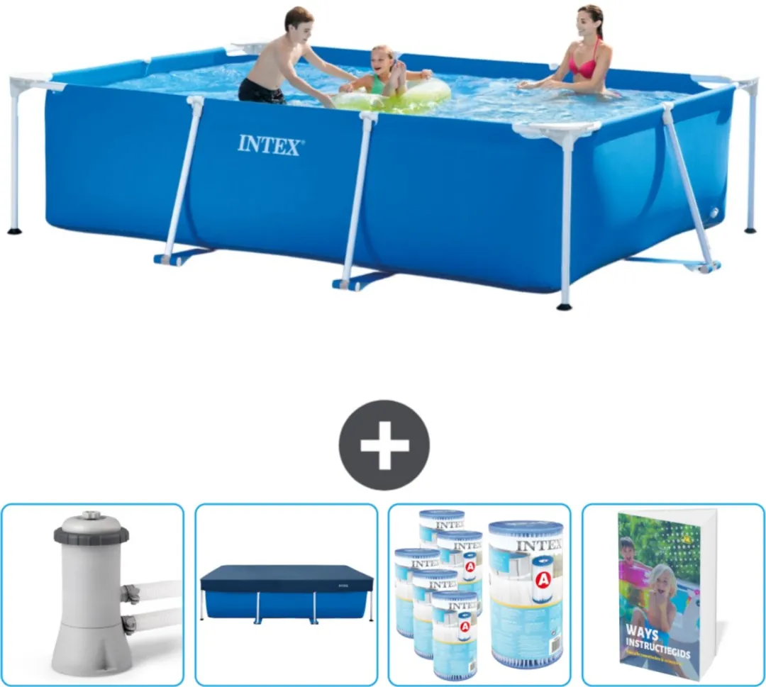 Intex Rechthoekig Frame Zwembad 300x200x75cm