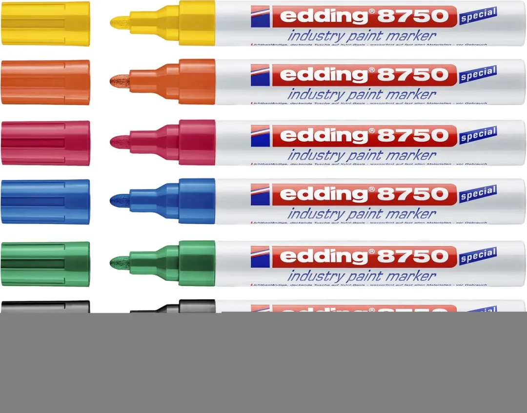 edding 8750 Industrie Lakmarker - 10 Stuks - Oranje - 2-4mm